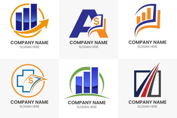 Business Finance Bar Logo Set: A Complete Branding Toolkit