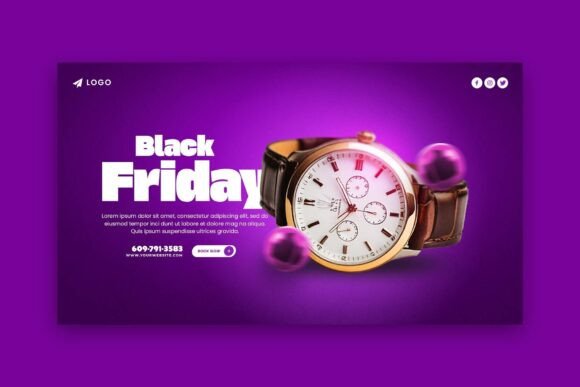 Capturing the Rush: Designing High-Impact Black Friday Sale Web Banners