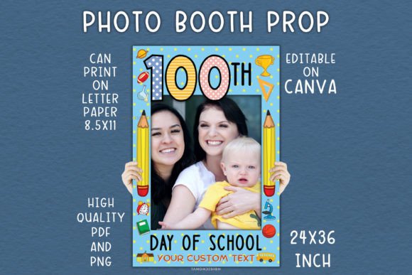 Celebrate 100 Days of School with a Memorable Photo Booth Prop