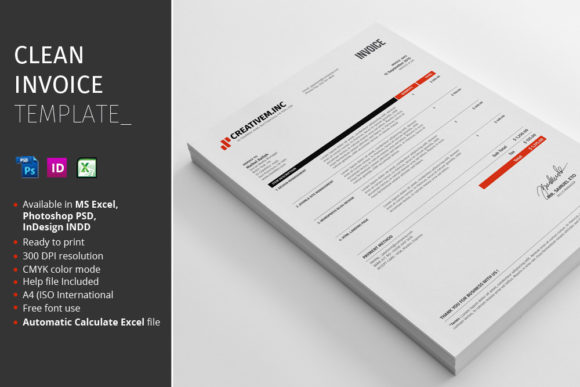 Clean Invoice Template: A Professional Touch for Your Business Documents