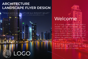 Clean & Modern: The Architecture Landscape Flyer Design