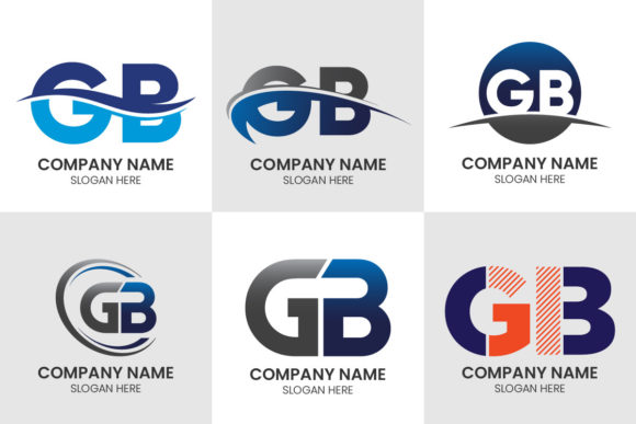 Creating a Cohesive Brand with the G B Initial Letter Logo Design Vector