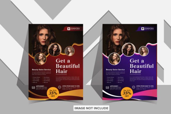 Gradient Beauty Salon Concept Flyer: A Modern Design Template