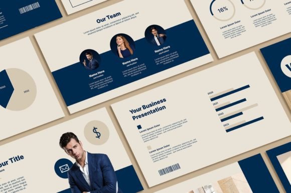 Minimal Blue Powerpoint Template: Clean, Modern Slide Design