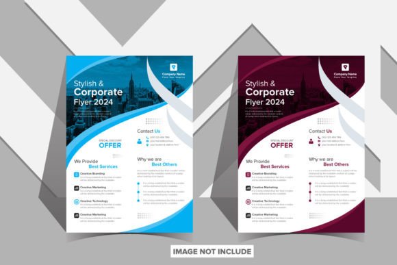 Stylish Corporate Flyer 2024 Template De: Elevate Your Brand