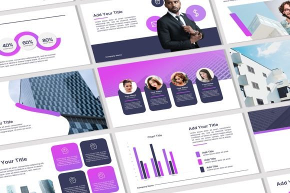 Transform Your Presentations with This Purple Theme Template